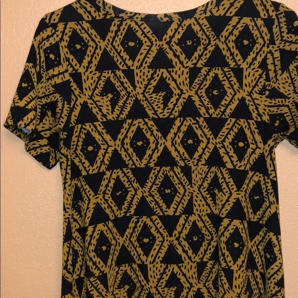 Lularoe XS Carly Dress Black & Gold geometric - Picture 5 of 5